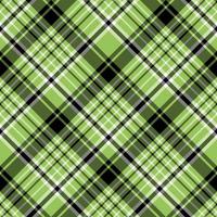 Seamless pattern in exquisite cozy green, white and black colors for plaid, fabric, textile, clothes, tablecloth and other things. Vector image. 2