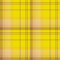 Seamless pattern in amazing yellow, brown and beige colors for plaid, fabric, textile, clothes, tablecloth and other things. Vector image.