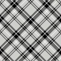 Seamless pattern in amazing white, grey and black colors for plaid, fabric, textile, clothes, tablecloth and other things. Vector image. 2