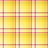 Seamless pattern in charming yellow and pink colors for plaid, fabric, textile, clothes, tablecloth and other things. Vector image.