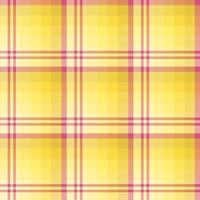 Seamless pattern in charming yellow and pink colors for plaid, fabric, textile, clothes, tablecloth and other things. Vector image.