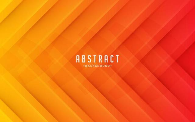 Abstract Yellow and Orange Colored Background with Diagonal Stripes. Vector Geometric Minimal Pattern.