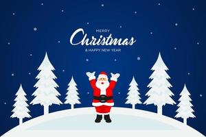 Christmas Santa Claus. Christmas cute cartoon character. vector