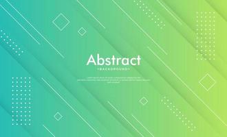 abstract geometric shapes composition background. blue and green gradient geometric shapes background for web banner, flyer, poster, brochure, cover vector