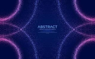 Dynamic abstract liquid flow particles background. Shining abstract particle flow background. Futuristic background with dots combination. vector
