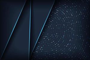 Luxurious premium dark blue abstract background with blue light lines and texture. vector