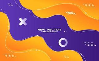 Colorful template banner with gradient color. Design with liquid shape. vector