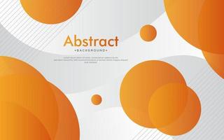 Dynamic textured background design in 3D style with orange color. vector