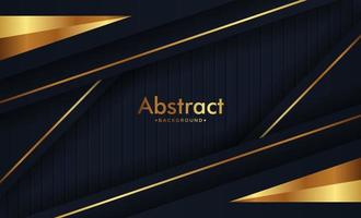 Golden lines luxury on white overlap brown and black shades color background. elegant realistic paper cut style 3d. vector