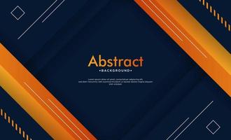 Hipster modern geometric abstract background. Bright blue banner with a trend orange stripes, textured background vector