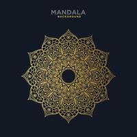 luxury mandala . gold color vector