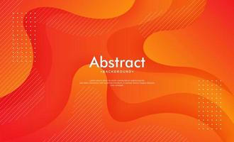 Dynamic textured background design in 3D style with orange color. vector