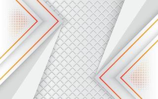 Abstract dynamic white with orange line, modern background. vector