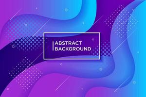 Gradient fluid background design layout for banner or poster. Cool 3d liquid vector pattern with blue violet shape in motion