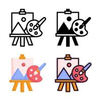 Art Icon Set Style Collection vector