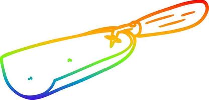 rainbow gradient line drawing cartoon coal shovel vector