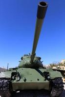 February 13, 2019 Jerusalem .Old tank in the Israeli military museum. photo