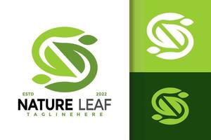 Abstract Letter S Nature Leaf Logo Design, brand identity logos vector, modern logo, Logo Designs Vector Illustration Template