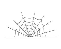 Cobweb icon isolated on white background. Spider web texture, element for Halloween party decoration vector