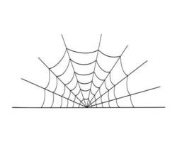 Cobweb icon isolated on white background. Spider web texture, element for Halloween party decoration vector