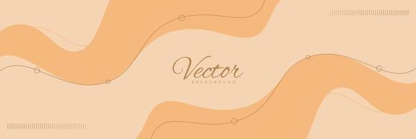 Creative and Clean Minimal long vector banner. Abstract hand-drawn illustration summer background with copy space for text. cover, Poster, Banner