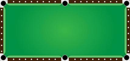 Pool table illustration. Green background with billiard game and sports theme. Vector editable