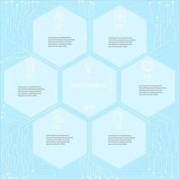 Abstract elements Infographic Hexagon shape data vector Template Process concept Step for strategy and information education