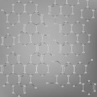 tecnología abstracta de forma hexagonal vectorial y concepto de fondo científico con química de moléculas de color azul vector