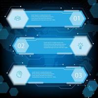 Abstract elements Infographic Hexagon shape data vector Template Process concept for strategy and information education or technology