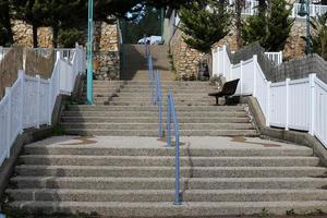 Staircase for going up and down. photo