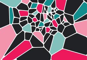 voronoi diagrama colorido textura de mosaico geométrico, fondo, textura de piedra dibujada a mano, patrón de mosaico vectorial de tela impresa vector