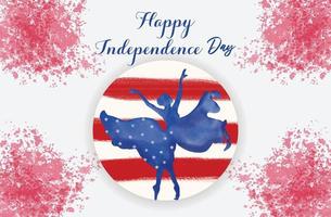 independence day background wishes you a happy holiday vector