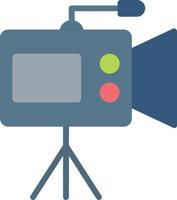 Video Camera Flat Icon vector