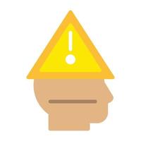 Warning Flat Icon vector