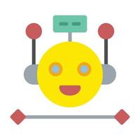 Bot Flat Icon vector