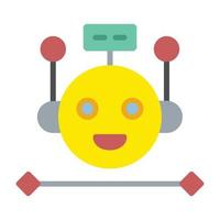 Bot Flat Icon vector