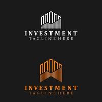 logotipo de inversión. inversión inmobiliaria vector