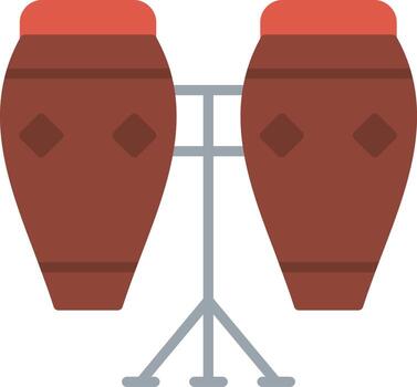 Conga Flat Icon vector