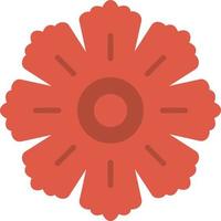 Hibiscus Flat Icon vector