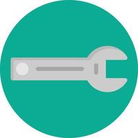 Wrench Flat Icon vector