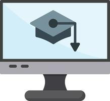 Elearning Flat Icon vector