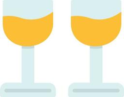 Wine Glass  Flat Icon vector