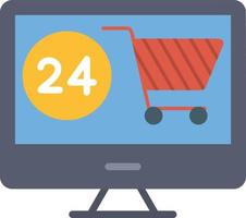 Online Shopping Flat Icon vector