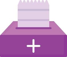 Tissue Box Flat Icon vector