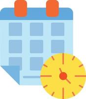 Timetable Flat Icon vector