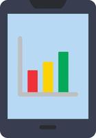 Graph  Flat Icon vector