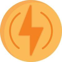 icono plano de luz de flash vector