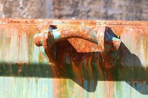 Texture of old and rusty iron photo