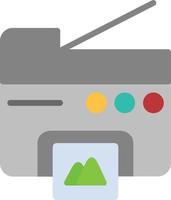 Photocopier  Flat Icon vector