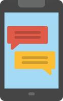 Chat  Flat Icon vector